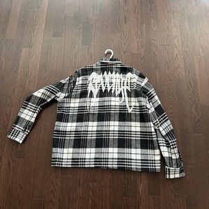Revenge white and black flannel